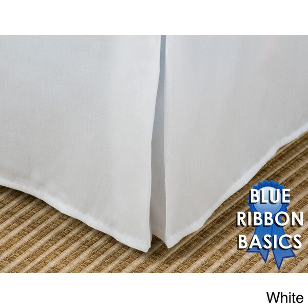Amazon.com: 21 Inch Drop Bed Skirt Twin Size with Platform to Stay in Place  Elegant Pleated Design with Split Corners Wrinkle Resistant Fabric for  Modern and Stylish Look - White : Home